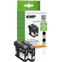 KMP Tintenpatrone für Brother LC223BK Black, Black...