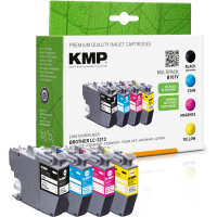 KMP Tintenpatrone für Brother LC3213 BK,C,M,Y Multipack